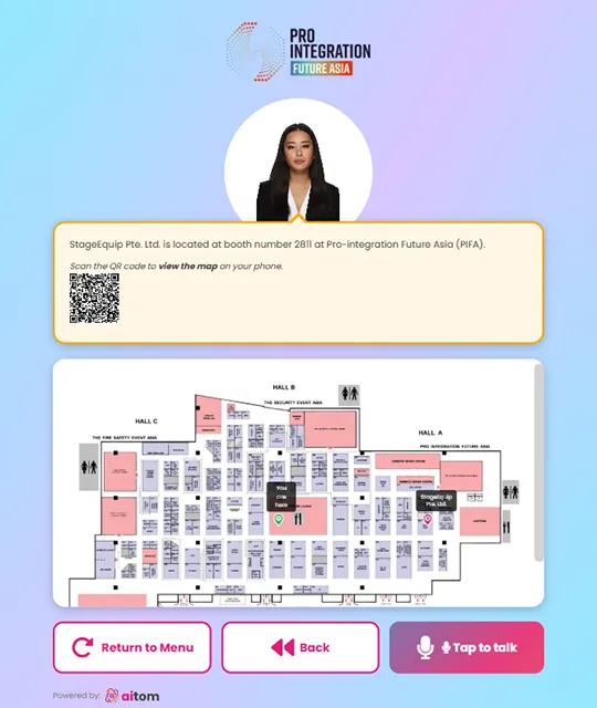 Locate Exhibitors
