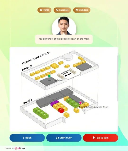 Locate Exhibitors
